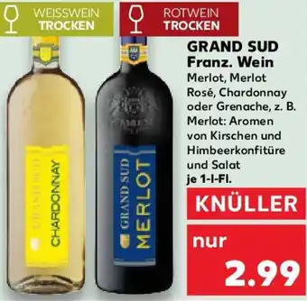 Kaufland GRAND SUD Franz. Wein Angebot