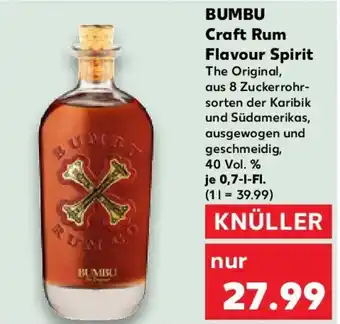 Kaufland BUMBU Craft Rum Flavour Spirit Angebot