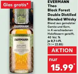 Kaufland EVERMANN Theo Black Forest Double Distilled Blended Whisky Angebot