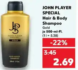 Kaufland JOHN PLAYER SPECIAL Hair & Body Shampoo Gold Angebot