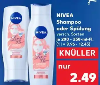 Kaufland NIVEA Shampoo oder Spülung Angebot