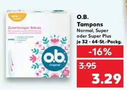 Kaufland O.B. Tampons Angebot