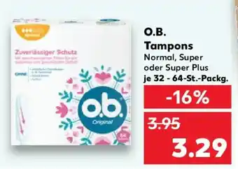 Kaufland O.B. Tampons Angebot