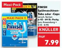 Kaufland FINISH Spülmaschinen- Tabs oder -Caps Angebot