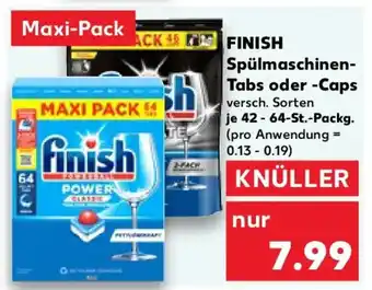 Kaufland FINISH Spülmaschinen- Tabs oder -Caps Angebot