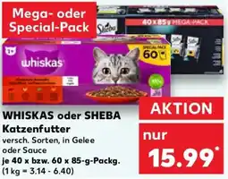 Kaufland WHISKAS oder SHEBA Katzenfutter Angebot