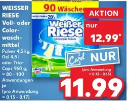 Kaufland WEISSER RIESE Voll- oder Color- wasch- mittel Angebot