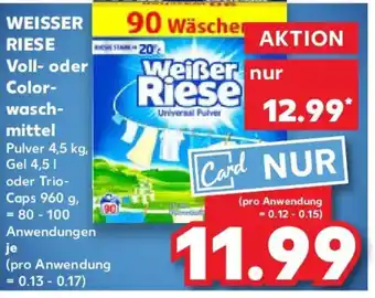 Kaufland WEISSER RIESE Voll- oder Color- wasch- mittel Angebot