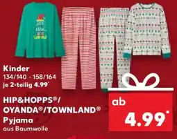 Kaufland HIP&HOPPS/ OYANDA/TOWNLAND Pyjama Angebot