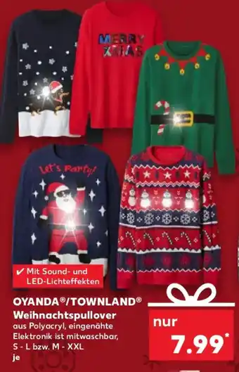Kaufland OYANDA/TOWNLAND Weihnachtspullover Angebot