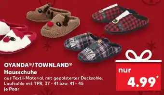 Kaufland OYANDA/TOWNLAND Hausschuhe Angebot
