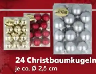 Kaufland 24 Christbaumkugeln Angebot