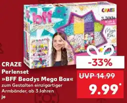 Kaufland CRAZE Perlenset BFF Beadys Mega Box Angebot
