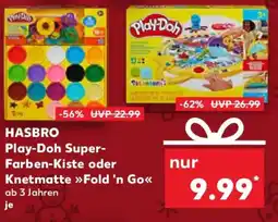 Kaufland HASBRO Play-Doh Super- Farben-Kiste oder Knetmatte Fold 'n Go Angebot