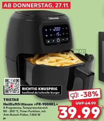 Kaufland TRISTAR Heißluftfritteuse FR-9008KL Angebot