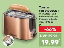 Kaufland BESTRON Toaster ATS1000CO Angebot