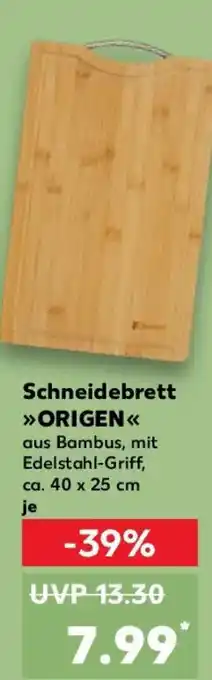 Kaufland Schneidebrett ORIGEN Angebot