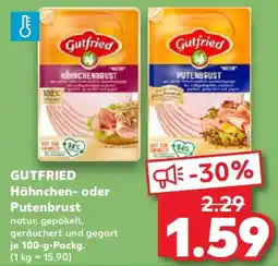 Kaufland GUTFRIED Hähnchen- oder Putenbrust Angebot