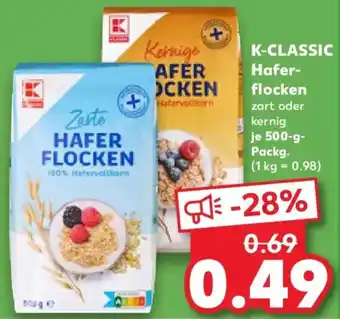 Kaufland K-CLASSIC Hafer- flocken Angebot