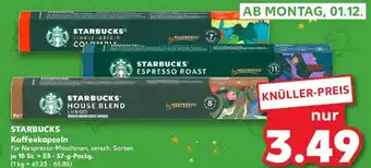 Kaufland STARBUCKS Kaffeekapseln Angebot