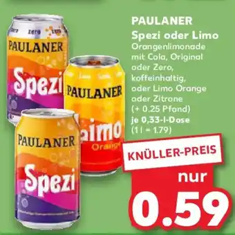 Kaufland PAULANER Spezi oder Limo Angebot