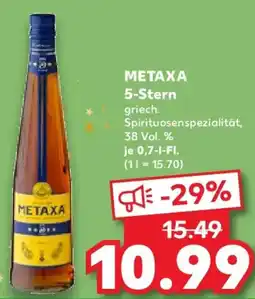 Kaufland METAXA 5-Stern Angebot