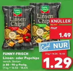 Kaufland FUNNY-FRISCH Linsen- oder Popchips Angebot