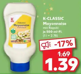 Kaufland K-CLASSIC Mayonnaise Angebot