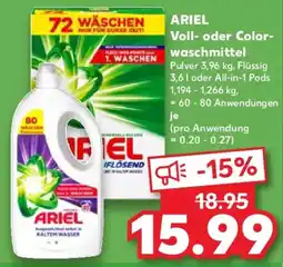 Kaufland ARIEL Voll- oder Color- waschmittel Angebot