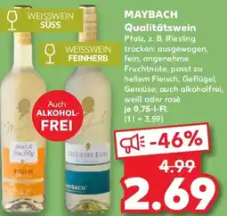 Kaufland MAYBACH Qualitätswein Angebot