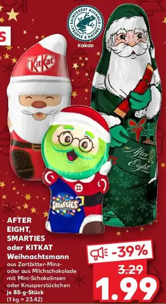 Kaufland AFTER EIGHT, SMARTIES oder KITKAT Weihnachtsmann Angebot