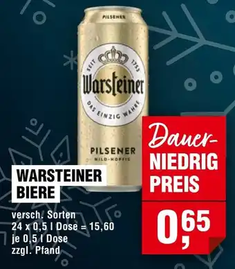 Handelshof Warsteiner biere Angebot