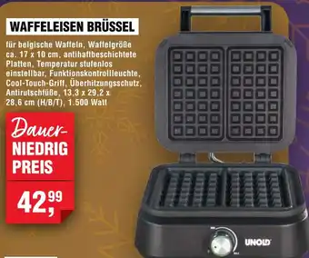 Handelshof UNOLD Waffeleisen brüssel Angebot