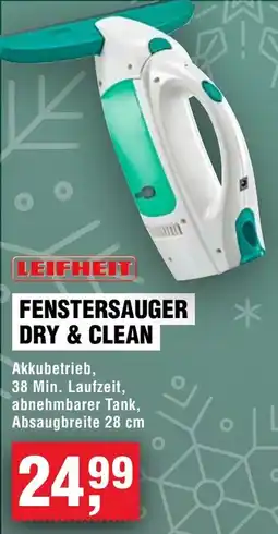 Handelshof Leifheit fenstersauger dry & clean Angebot