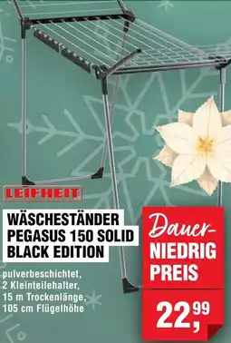 Handelshof Leifheit wäscheständer pegasus 150 solid black edition Angebot
