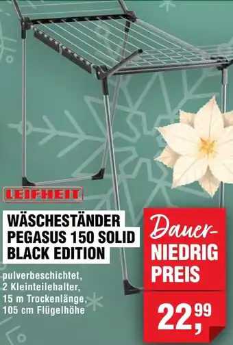 Handelshof Leifheit wäscheständer pegasus 150 solid black edition Angebot