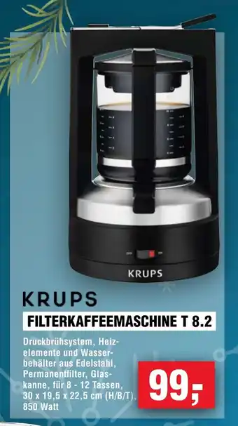 Handelshof Krups filterkaffeemaschine T 8.2 Angebot