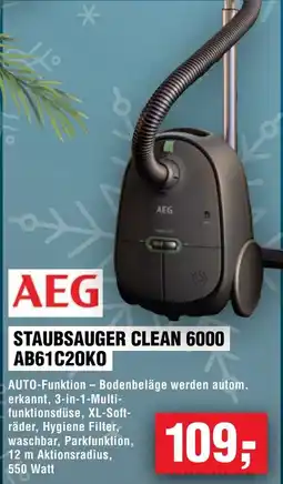 Handelshof AEG STAUBSAUGER CLEAN 6000 AB61C20KO Angebot