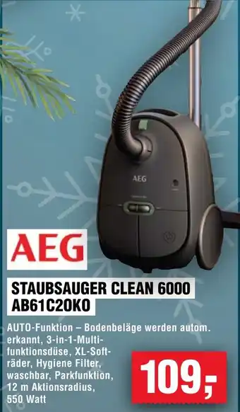 Handelshof AEG STAUBSAUGER CLEAN 6000 AB61C20KO Angebot
