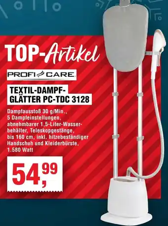 Handelshof PROFI CARE. TEXTIL-DAMPF- GLÄTTER PC-TDC 3128 Angebot
