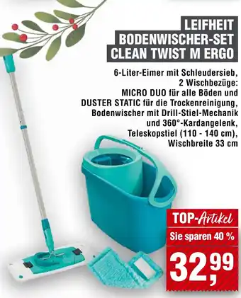 Handelshof Leifheit bodenwischer-set clean twist M ergo Angebot