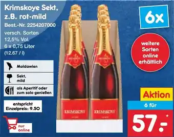 Netto Marken-Discount Krimskoye Sekt, z.B. rot-mild Angebot