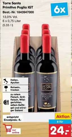 Netto Marken-Discount Torre Santa Primitivo Puglia IGT Angebot