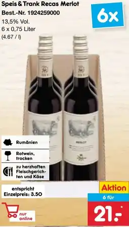 Netto Marken-Discount Speis & Trank Recas Merlot Angebot