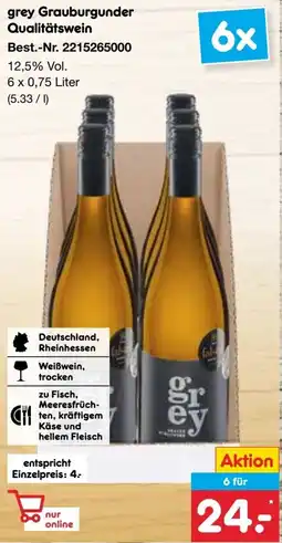 Netto Marken-Discount grey Grauburgunder Qualitätswein Angebot