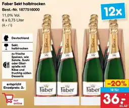 Netto Marken-Discount Faber Sekt halbtrocken Angebot