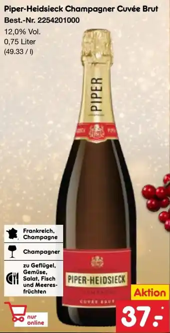Netto Marken-Discount Piper-Heidsieck Champagner Cuvée Brut Angebot