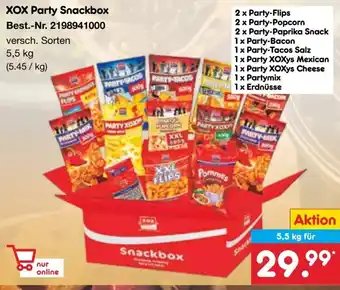 Netto Marken-Discount XOX Party Snackbox Angebot