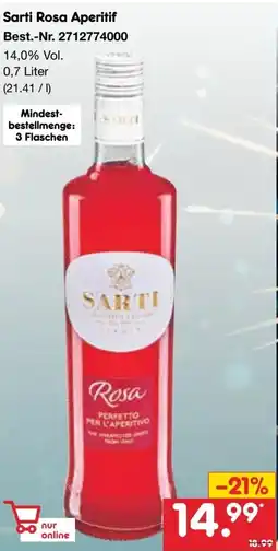 Netto Marken-Discount Sarti Rosa Aperitif Angebot