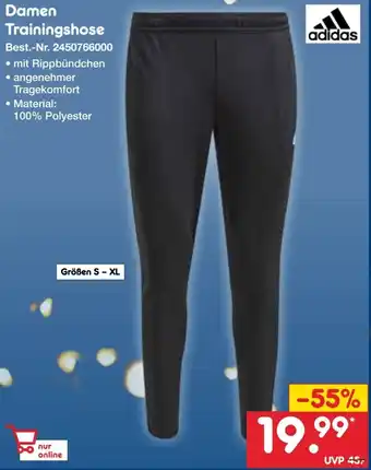 Netto Marken-Discount adidas Damen Trainingshose Angebot